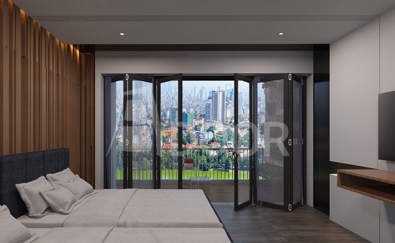 Mẫu cửa có ầm nhìn rộng và lấy sáng tốt