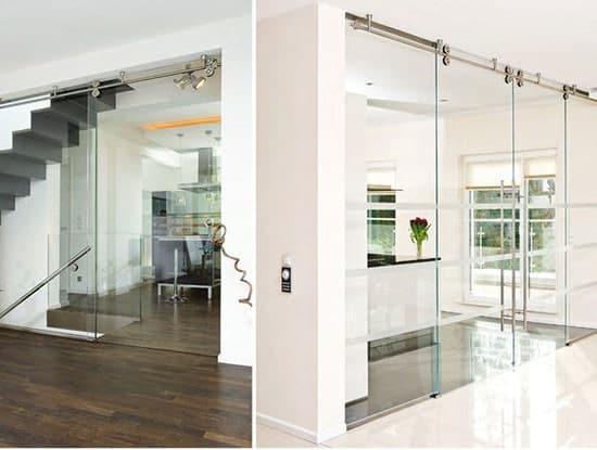 các mẫu cửa kính cường lực lùa