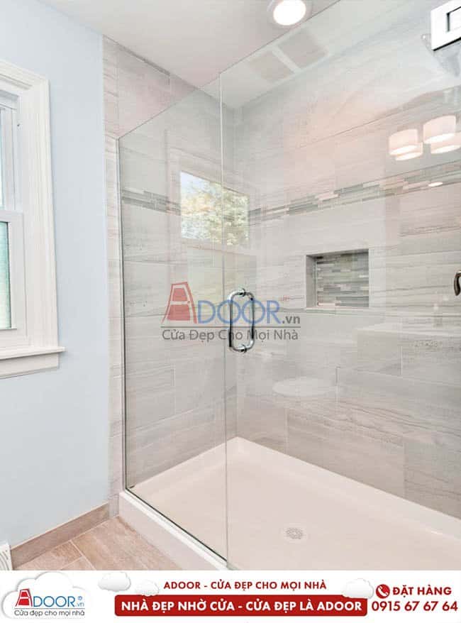 Mẫu cửa kính nhà vệ sinh đẹp Cửa kính cường lực đẹp