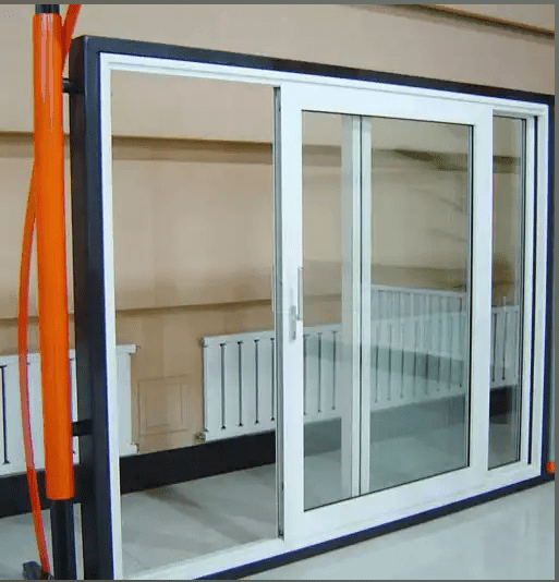 Cửa lùa có 2 bộ phận chính cấu tạo thành là phần khung rãnh nhôm và kính cường lực Cửa lùa nhôm
