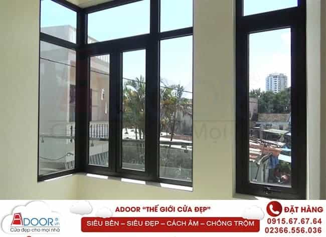 Cửa sổ lùa kết hợp cố định Cửa lùa nhôm