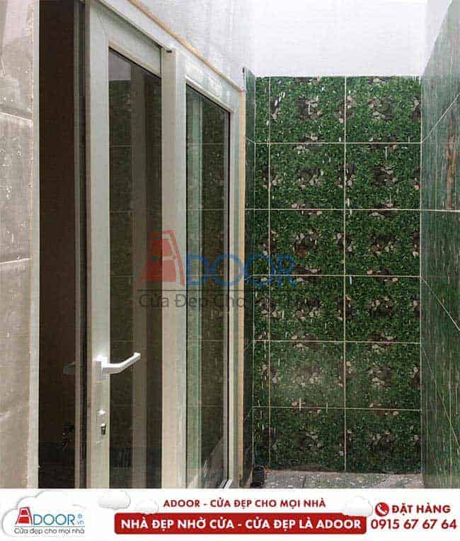 Cửa đi lùa 1 cánh cho toilet Cửa lùa nhôm