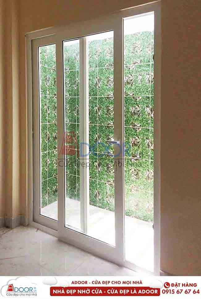 Cửa đi lùa 1 cánh cho cửa chính Cửa lùa nhôm