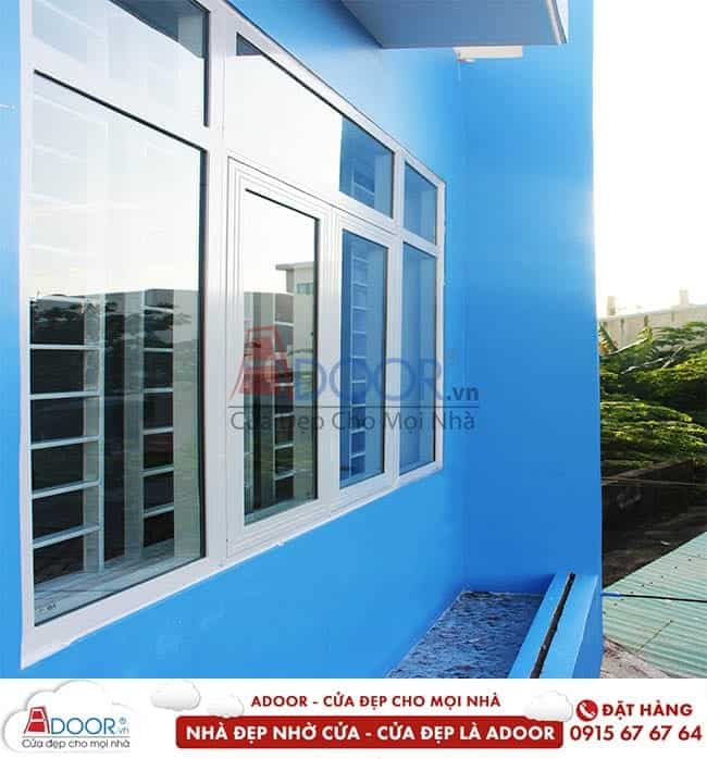 Cửa nhôm xingfa 4 cánh mở lùa Cửa nhôm kính phòng ngủ
