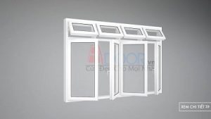 Cửa nhôm xingfa 4 cánh