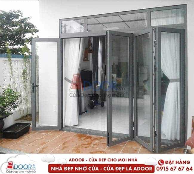 Cửa đi nhôm kính mở quay Cửa nhôm kính hà nội