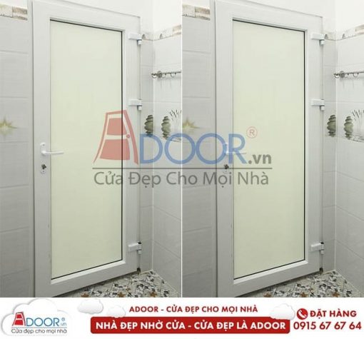 Cửa đi nhựa lõi thép mở quay 1 cánh