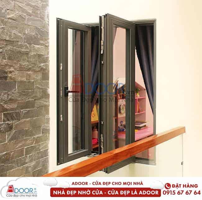 Cửa sổ mở quay Mẫu cửa nhôm đẹp