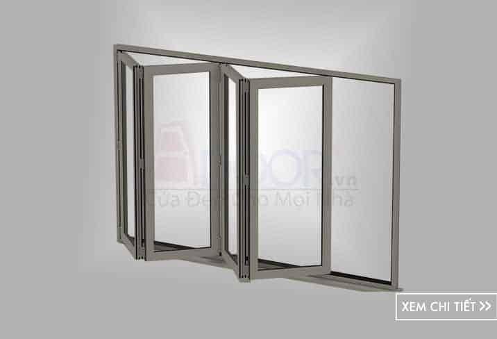 Mẫu cửa sổ gập 4 cánh nhôm xingfa – Adoor Mẫu cửa nhôm đẹp