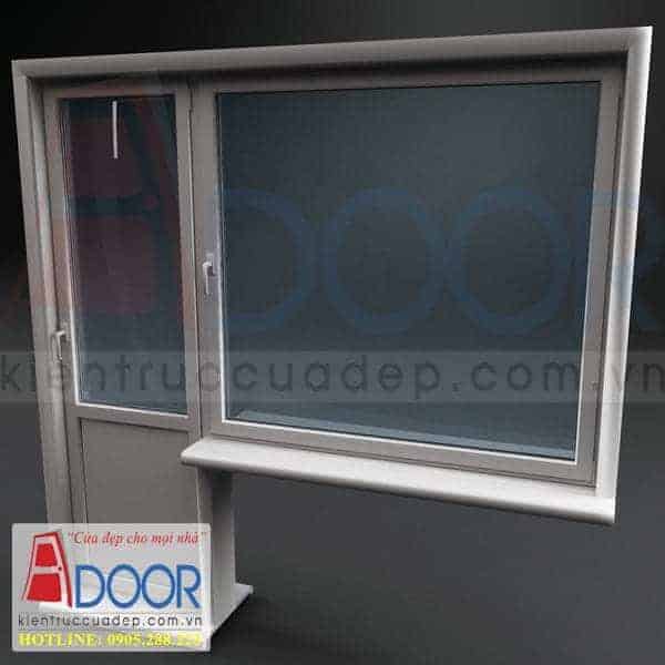 Mẫu cửa mẹ bồng con 1 cửa đẹp Mẫu cửa nhôm đẹp