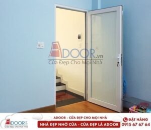 Cửa nhựa lõi thép 1 cánh mở quay