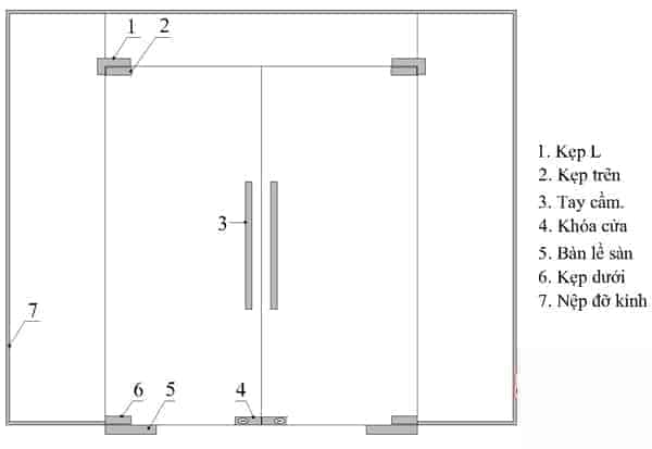 Giá cửa kính cường lực
