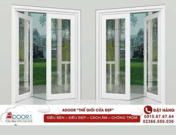 giá cửa nhựa lõi thép