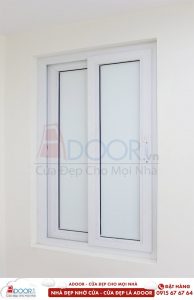 Mẫu cửa sổ nhựa lõi thép dạng trượt