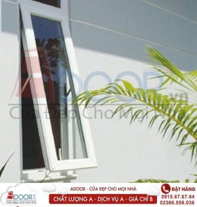 Mẫu cửa nhựa 1 cánh mở hất