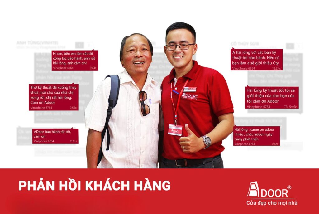 Phản hồi của khách hàng khi mua cửa kính cường lực tại Adoor