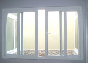 Mẫu cửa sổ nhựa lõi thép 2 cánh mở lùa