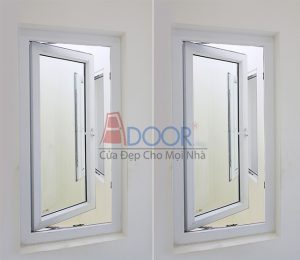 Mẫu cửa sổ nhựa lõi thép 1 cánh mở quay