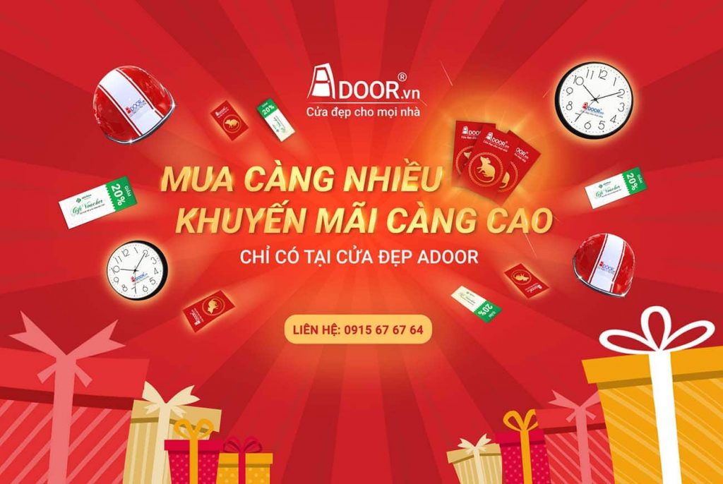 Adoor thường xuyên tổ chức các chương trình khuyến mãi Adoor thường xuyên tổ chức các chương trình khuyến mãi