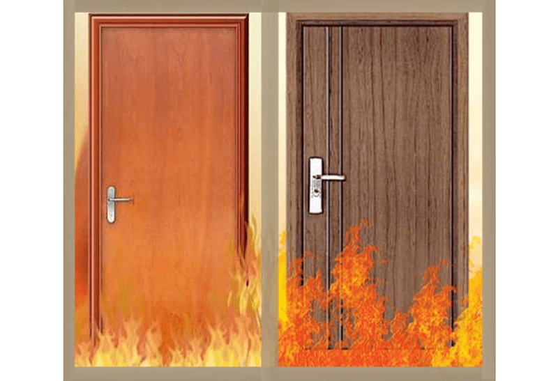 Cửa chống cháy được thiết kế đặc biệt để chịu lửa và ngăn chặn sự lan rộng của đám cháy và khói.