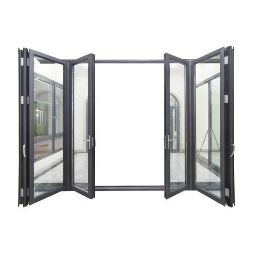 Cửa đi xếp trượt 6 cánh nhôm xingfa