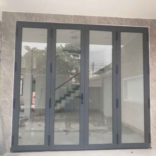 cửa nhôm xingfa màu xám (Xingfa Adoor)