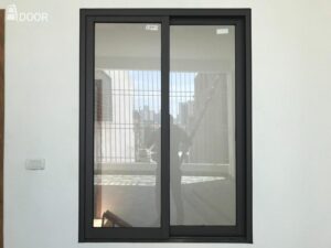 Cửa sổ lùa 2 cánh nhôm Xingfa màu nâu cafe