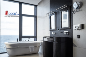 Cửa sổ 1 cánh mở quay hệ nhôm 60