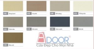 màu Cửa cuốn