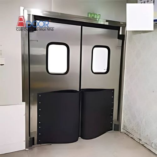 Mẫu Cửa Kính Mở Xoay Tự Động