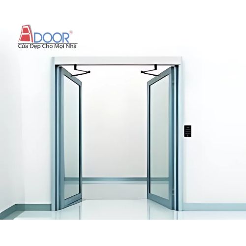 Mẫu Cửa Kính Mở Xoay Tự Động