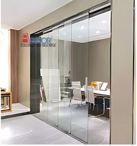 Cửa kính trượt tự động âm trần