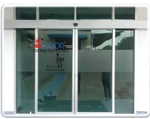 Cửa kính tự động 2 cánh đối xứng