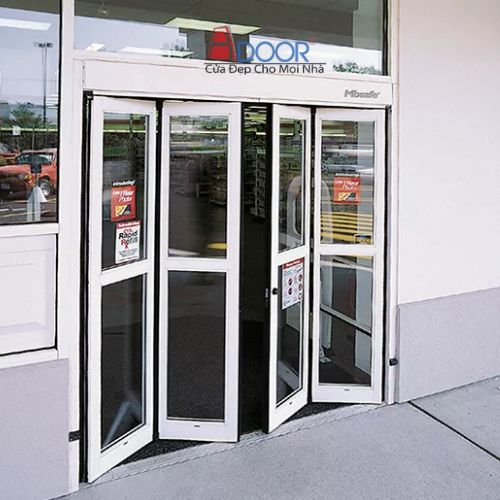 Cửa tự động xếp trượt âm trần