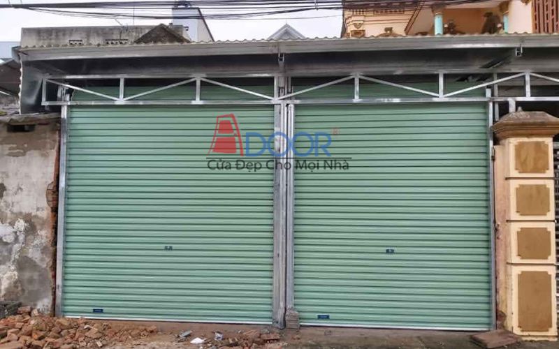 Cửa cuốn tấm liền thiết kế kín đáo, vận hành êm ái