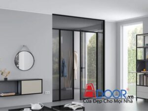 Cửa nhôm Slim 2 cánh mở quay