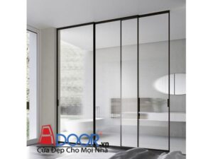 Cửa nhôm Slim 3 cánh mở lùa