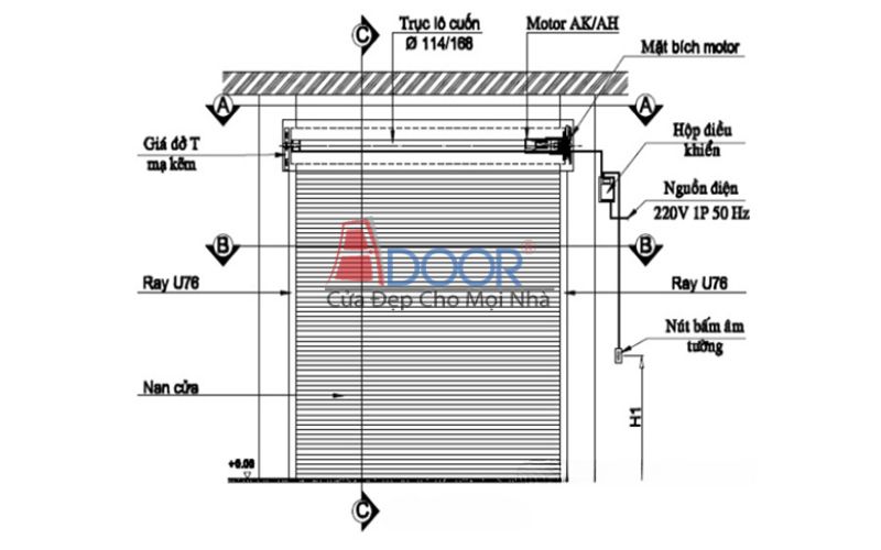Cấu tạo nan cửa bằng hợp kim nhôm cao cấp, bền bỉ với thời gian