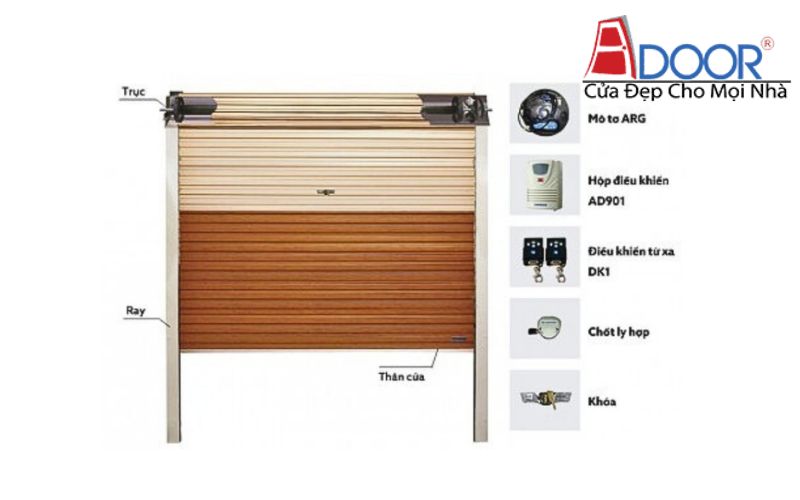 Mỗi bộ phận của cửa cuốn Adoor được tối ưu hóa mang lại độ bền và sự an toàn tuyệt đối