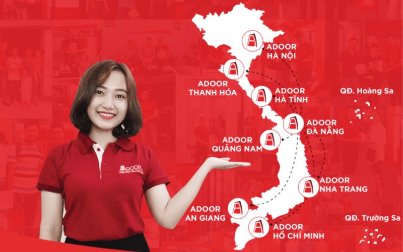 Văn phòng, showroom và đại lý Adoor toàn quốc