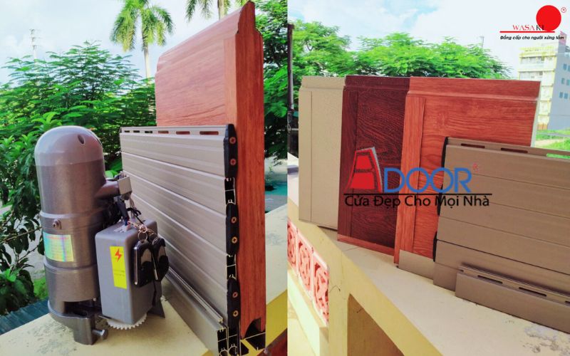 Cửa cuốn giả gỗ sự kết hợp hoàn hảo giữa thẩm mỹ và công năng