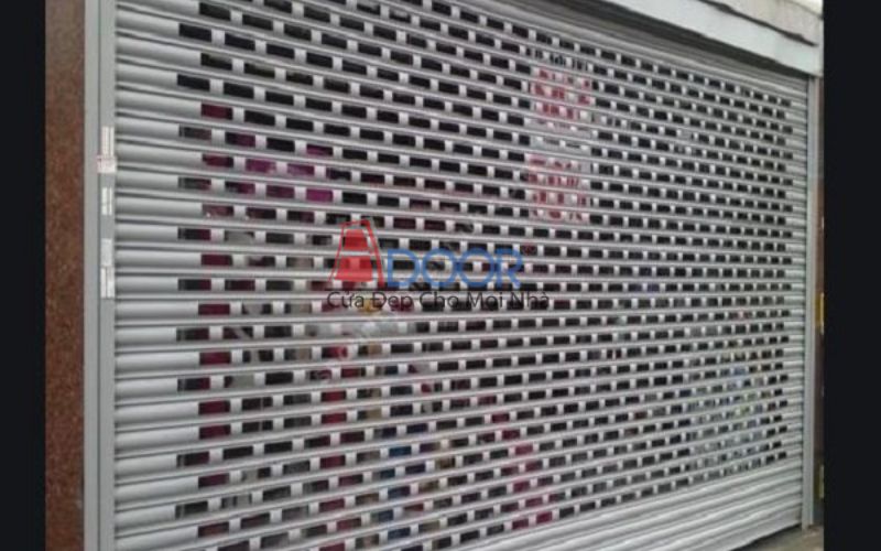 Mẫu cửa cuốn khe thoáng bản nan lớn mạnh mẽ, vững chắc