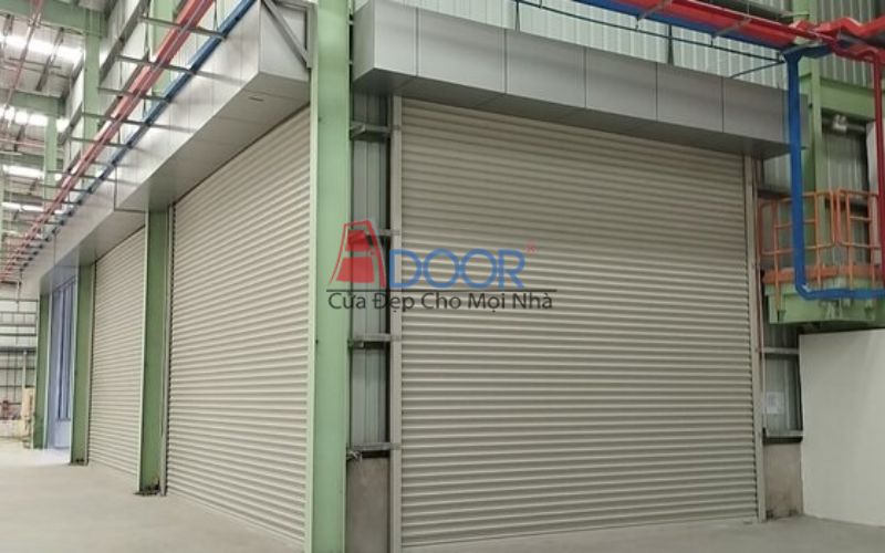 Cửa cuốn siêu trường phụ với với những công trình có thiết kế lớn