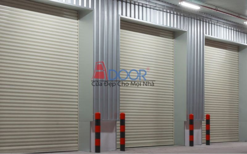 Cửa cuốn với chất liệu chống cháy bền bỉ khi sử dụng
