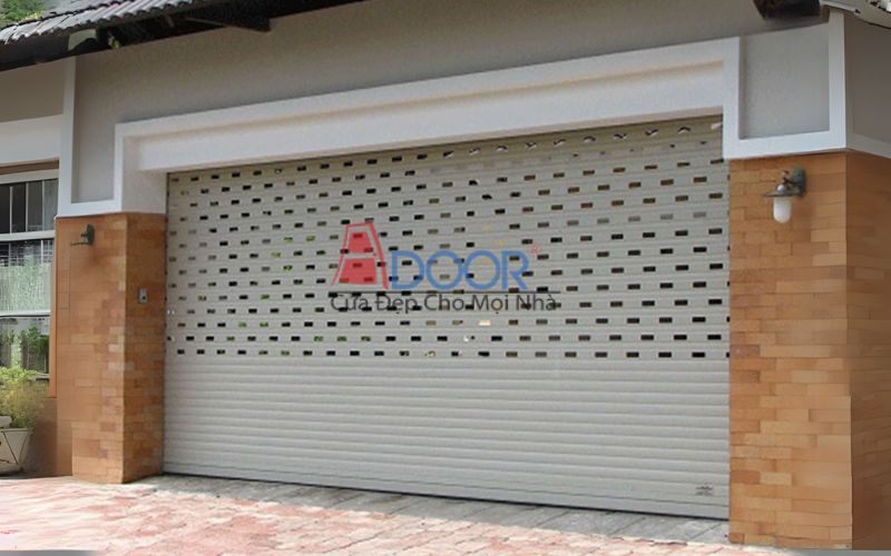 Cửa cuốn khe thoáng thiết kế tinh tế thích hợp cho không gian sang trọng