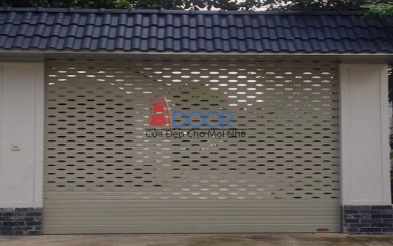 Cửa cuốn khe thoáng được sử dụng tại hộ gia đình Thủ Dầu Một