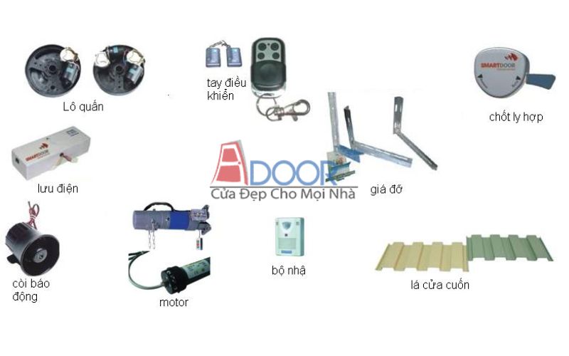 Phụ kiện chính hãng, đảm bảo tuổi thọ và tính ổn định cho toàn bộ cửa
