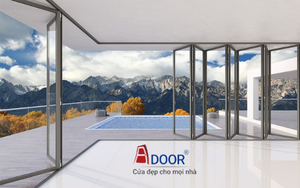 Hệ cửa xếp gấp SLIM 50 ẩn bản lề Kogen