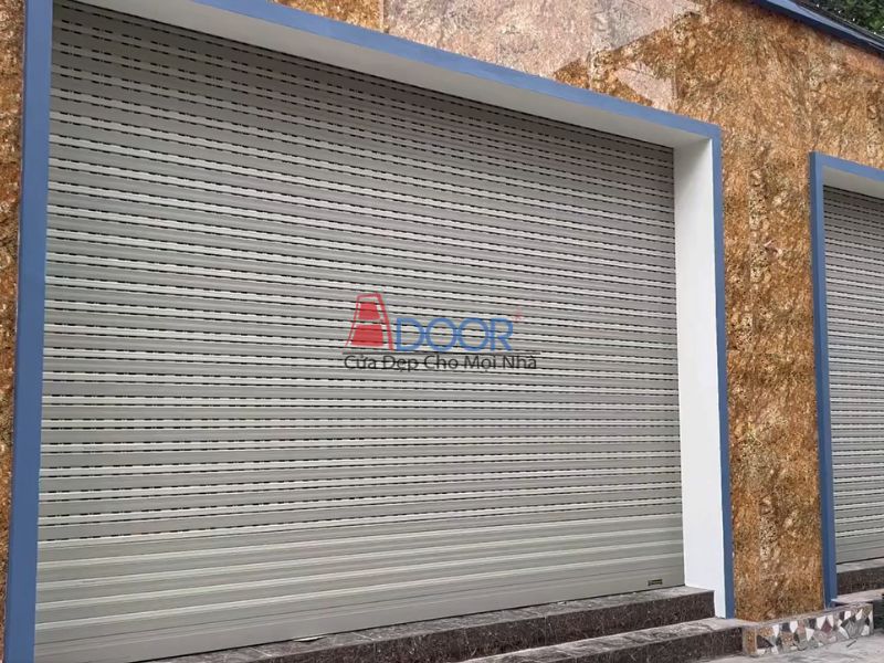 Mẫu cửa cuốn Adoor Đức khe thoáng lắp đặt ở Hải Phòng