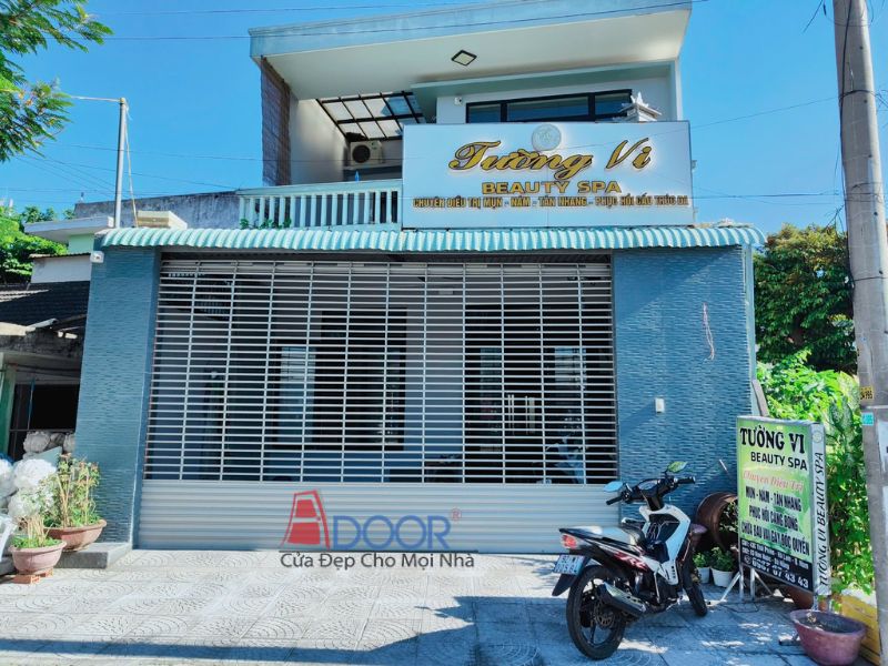 Cửa cuốn inox song ngang chống gỉ sét tuyệt đối nhờ công nghệ mạ điện phân